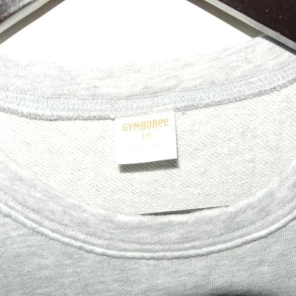 Gymboree Heather Grey Funny Face Dress 10 Easy pull-on style Zip pocket accent - Picture 5 of 7